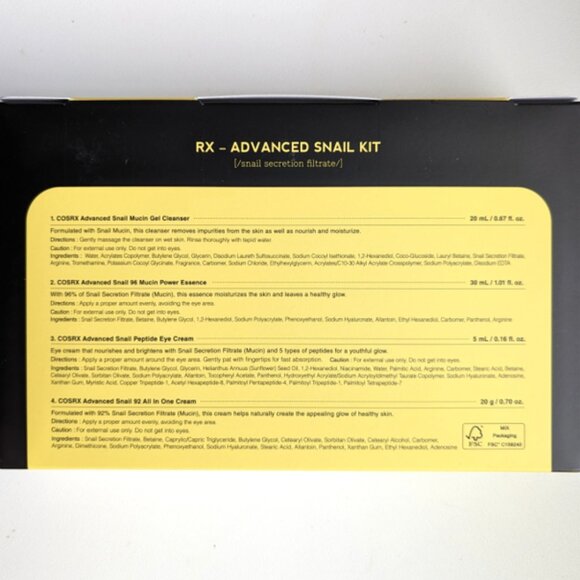 COSRX All about Snail Korean Skincare | TSA Approved Travel Size, Gift Set - Picture 7 of 8